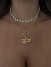 Choker/girocollo Lilian bianco