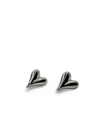 Orecchini cuore big argento - aria accessorize