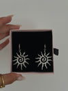 Orecchini sole argento