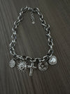 Collana morosita argento