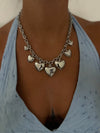 Collana heart argento