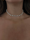 Choker/girocollo Lilian bianco