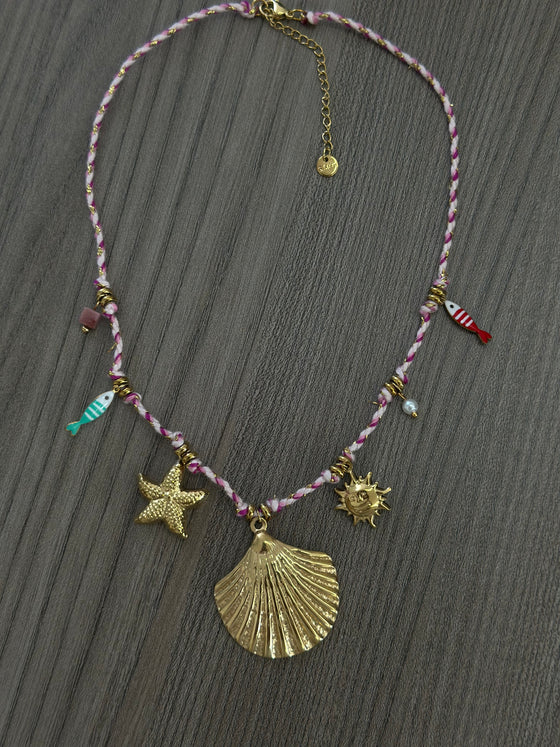 Collana mare luna rosa