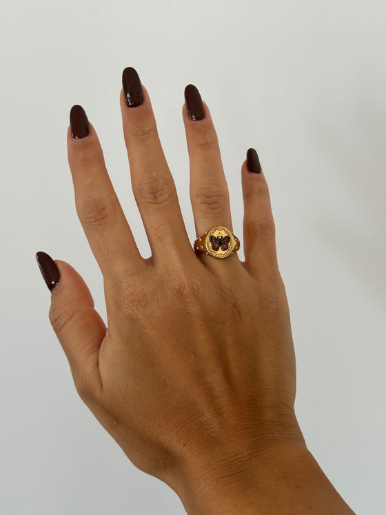 Anello farfallina oro