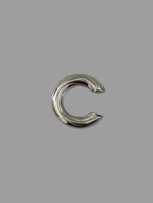  Earcuff rigato mini argento