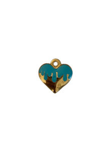  Ciondolo cuore azzurro