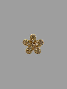  Earcuff fiore zircone oro