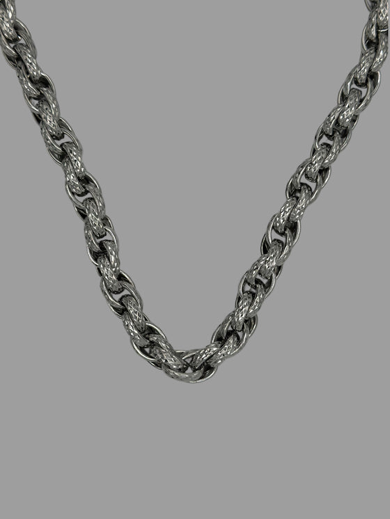 Collana intreccio big argento