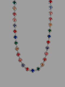  Collana Morgana multicolor argento