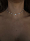 Choker cuore di luce argento