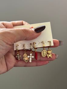  Set di orecchini gioia oro