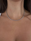 Collana zig zag argento