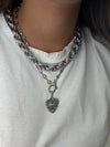 Collana intreccio big argento