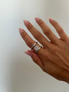 Anello doppio argento
