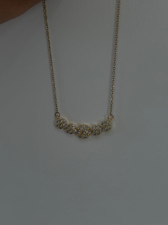 Necklace multifiori oro