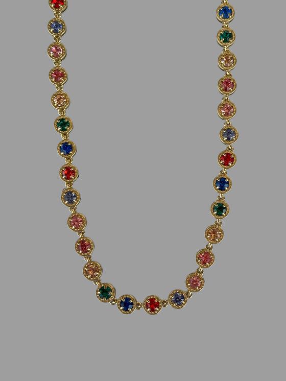 Collana Morgana multicolor oro