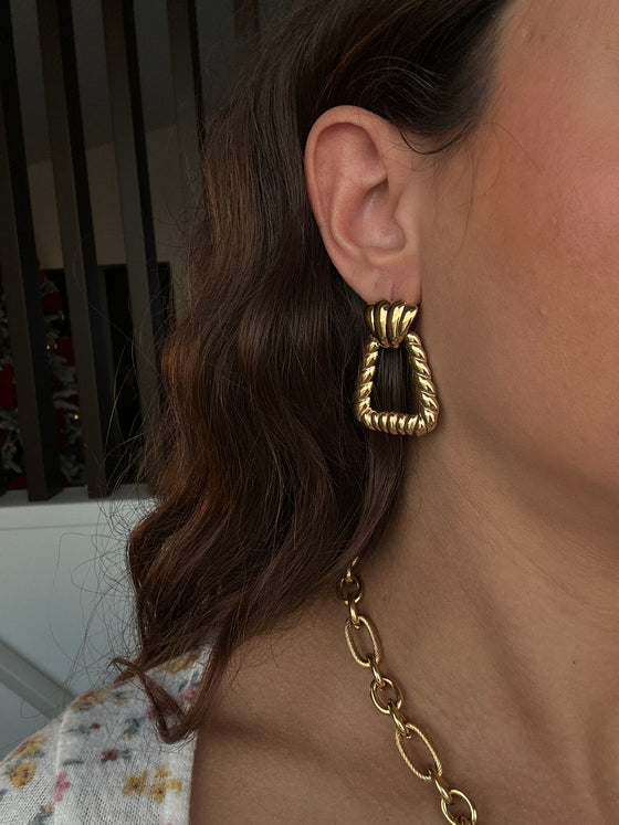 Orecchini clessidra oro