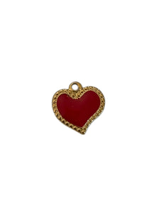  Ciondolo cuore rosso