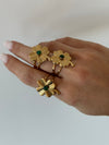 Anello quadrifoglio verde