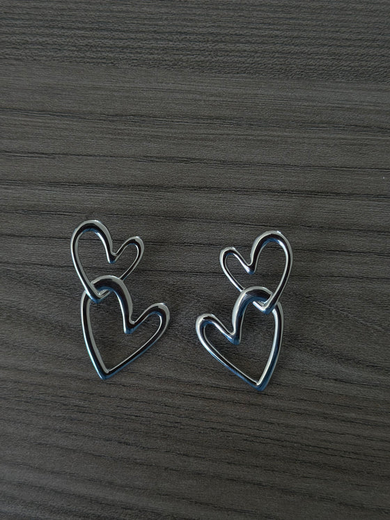 Orecchini love argento