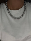 Collana intreccio big argento