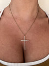 Necklace croce aria oro