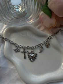  Collana corazon argento