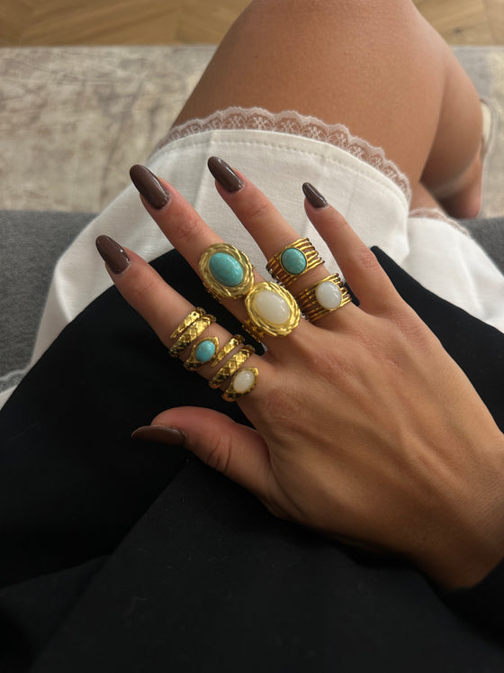 Anello encanta azzurro