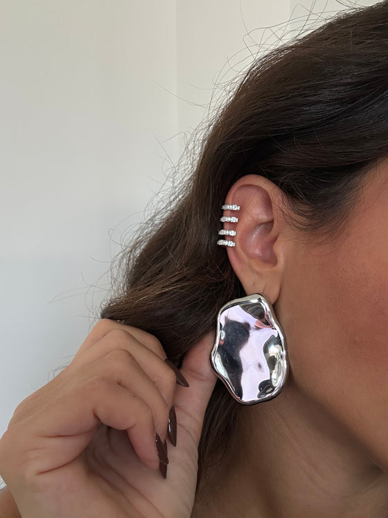 Earcuff Malesia argento