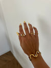 Anello mignolo/falange cuori oro