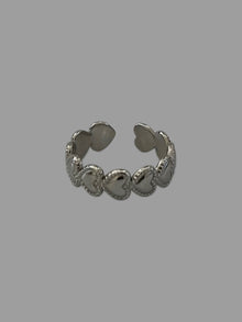  Anello cuoricini argento