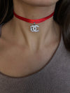 Choker perlina argento