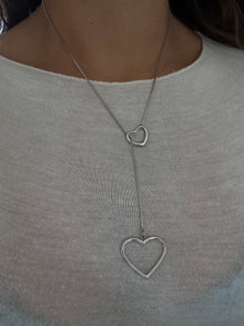  Necklace cuoricini lunga argento