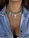 Collana charms cross
