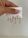 Set orecchini farfalla oro