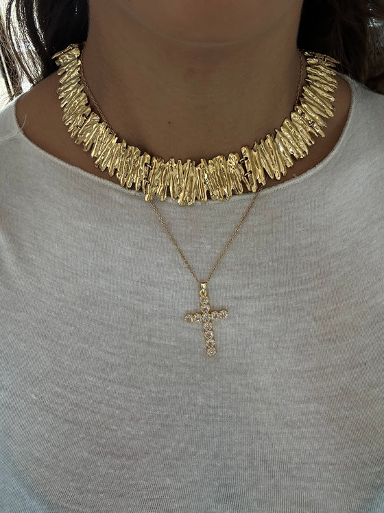 Necklace croce Amanda oro
