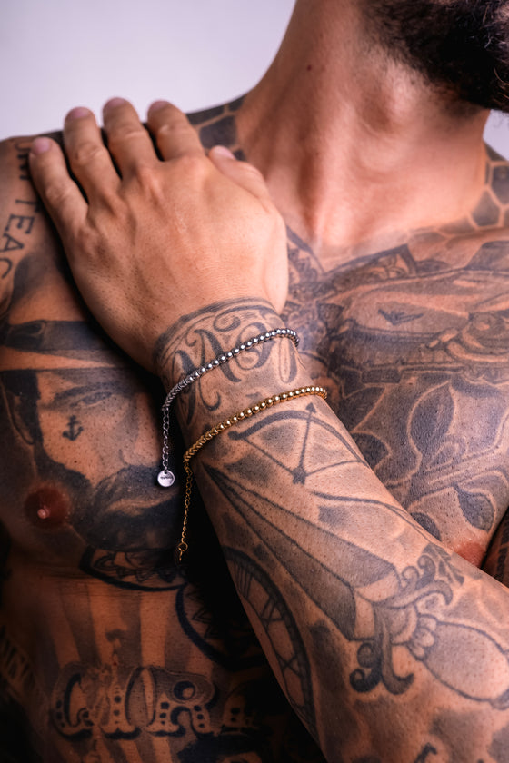 Bracciale pallini argento