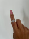 Anello cross mignolo / falange argento