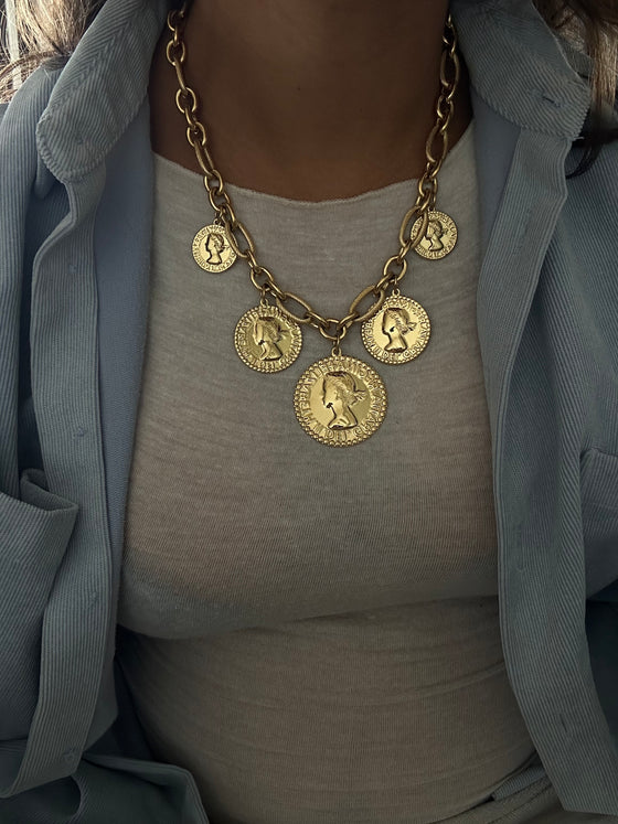 Collana moneta gold