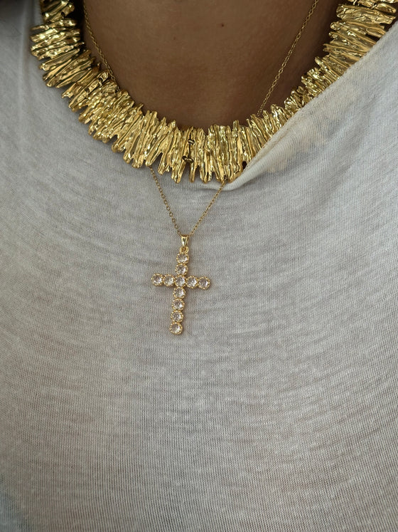 Necklace croce Amanda oro