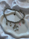 Collana charms margherita argento