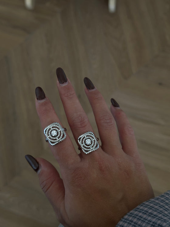 Anello celine argento