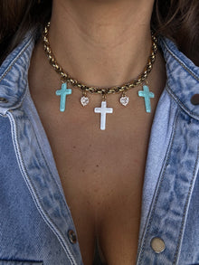  Collana charms cross