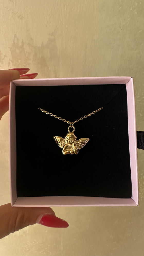 Necklace angelo custode oro/argento