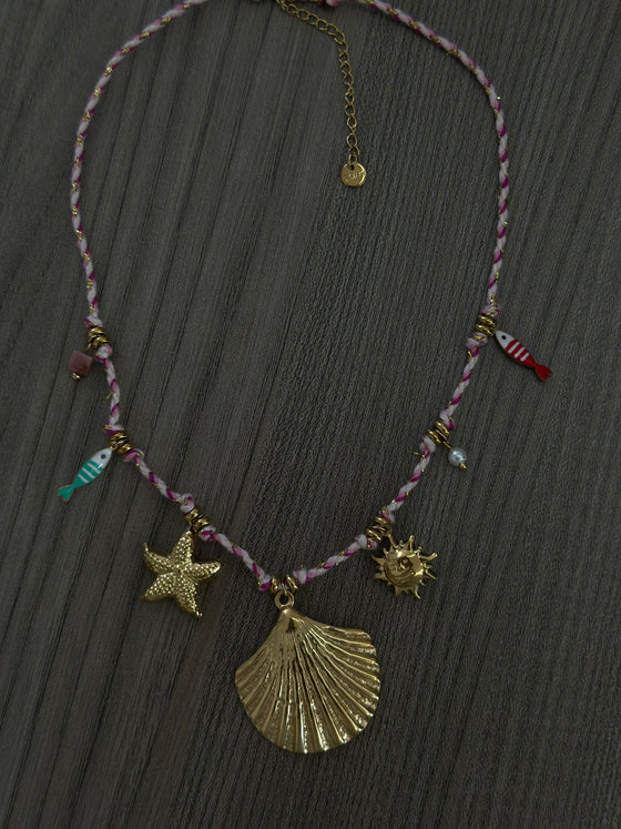 Collana mare luna rosa