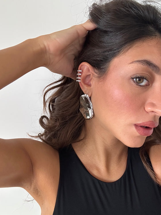 Earcuff Malesia argento