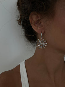  Orecchini sole argento