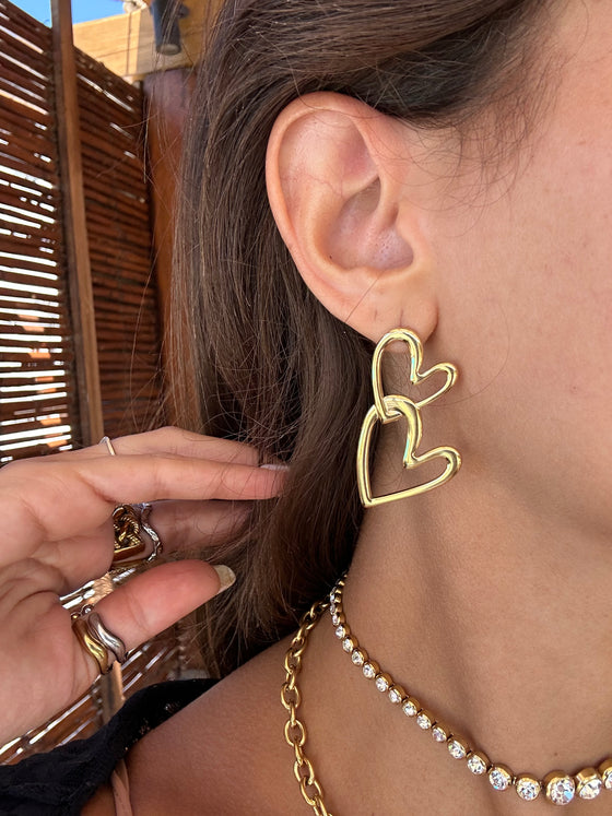 Orecchini love oro