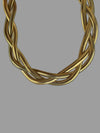 Choker intrecciato oro