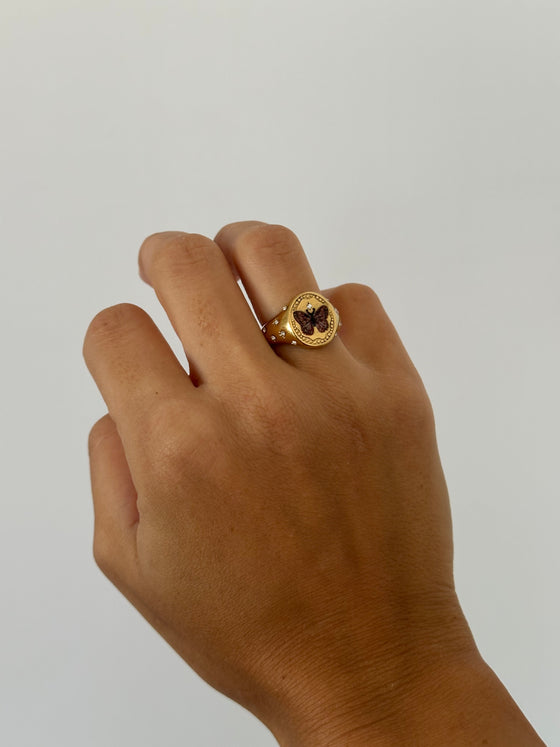Anello farfallina oro